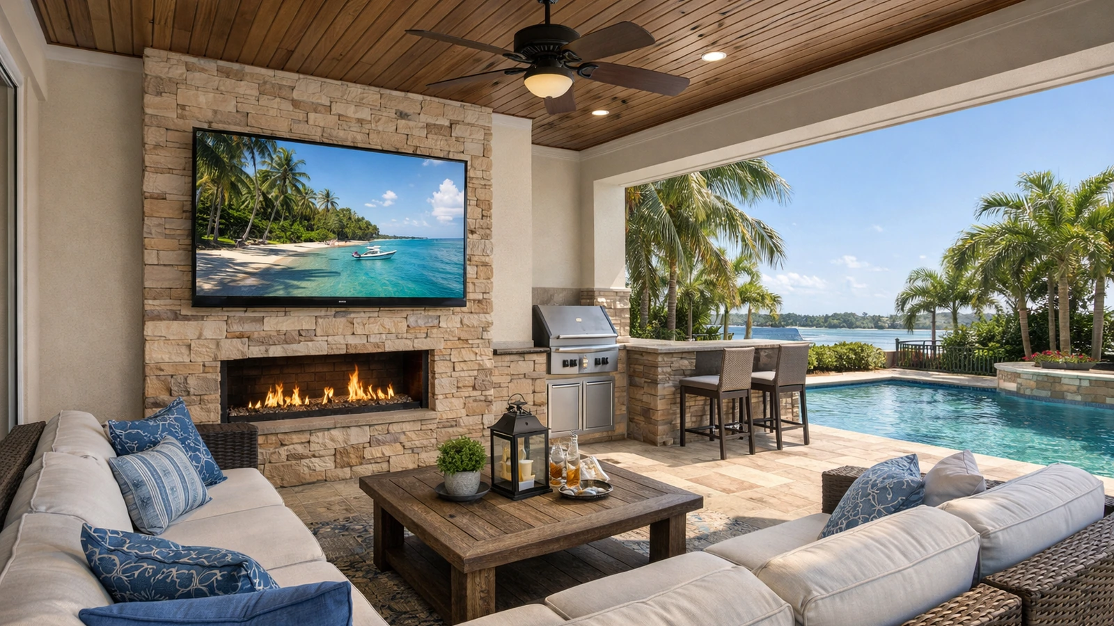 Outdoor Tv Installation Featured Covered Patio Entertainment Outdoor Tv Installation Featured Covered Patio Entertainment