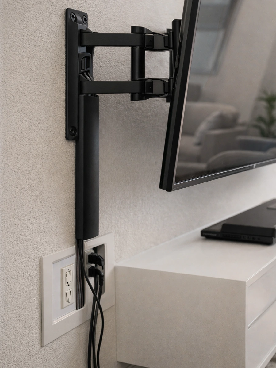 Advanced Cable Management Hidden Wire Tv Wall Mount