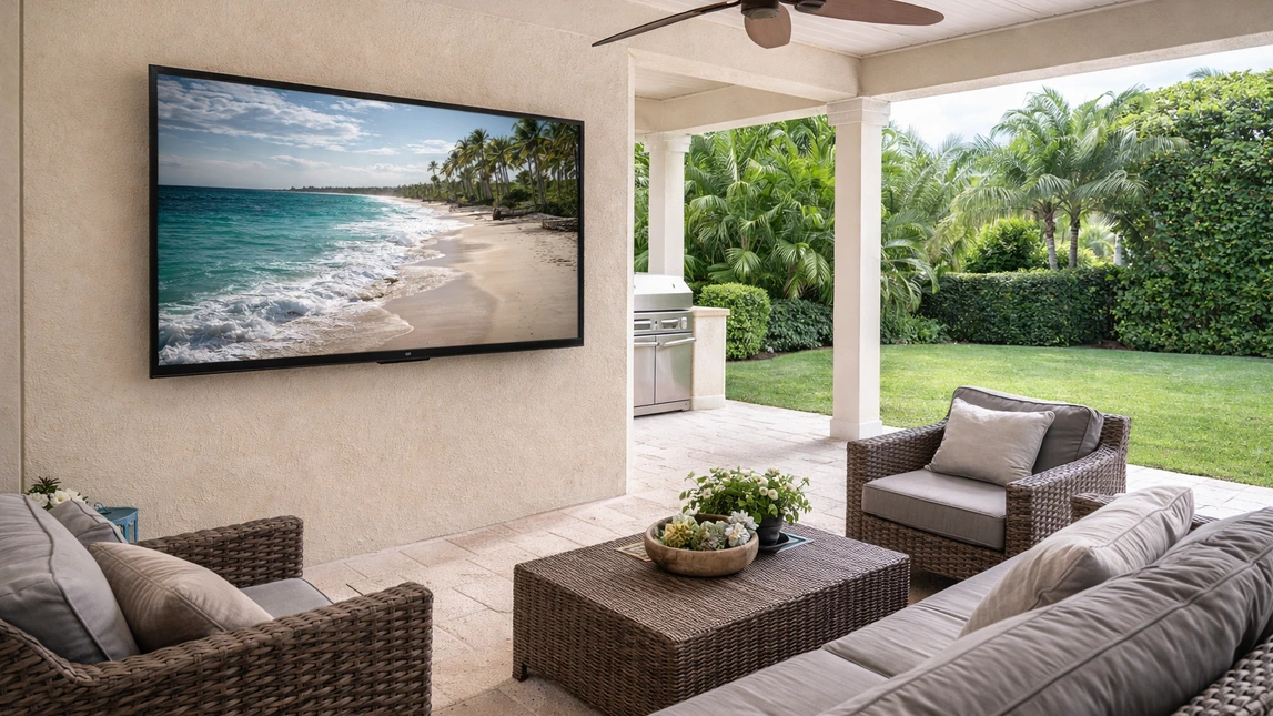 Outdoor Tv Mounting Covered Patio Lanai