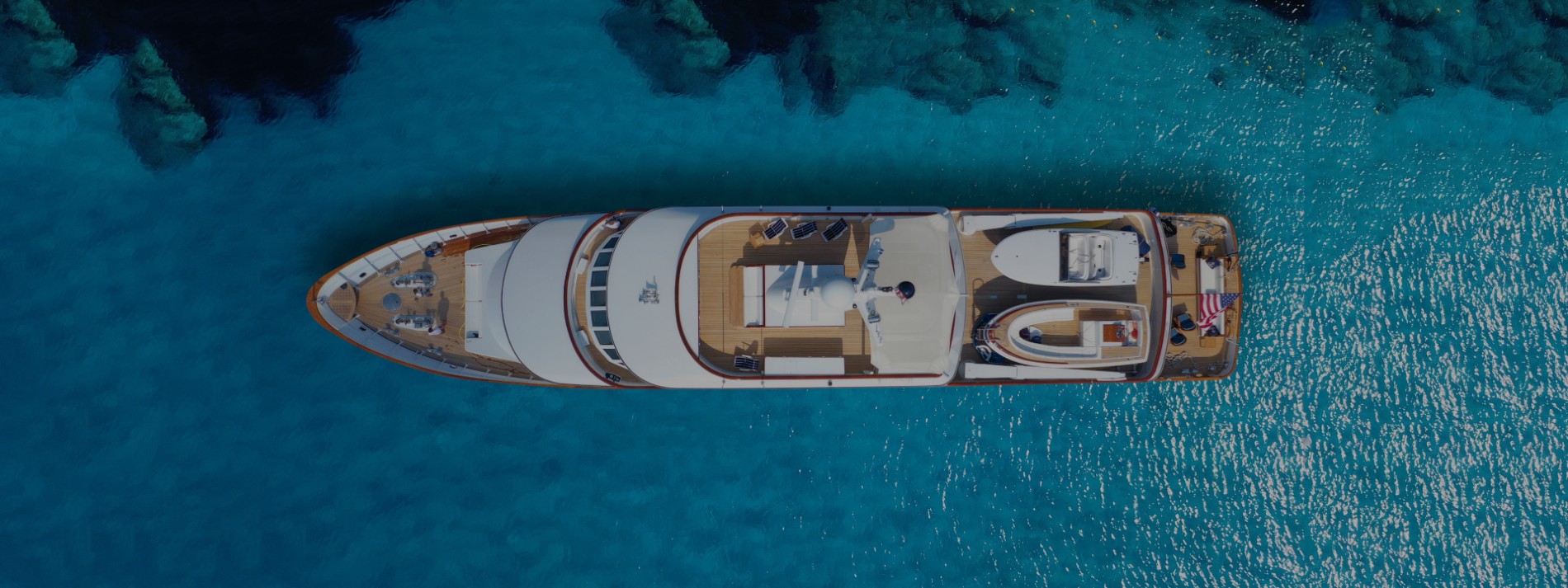 Aerial View Yacht